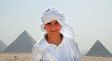Teenage boy tourist in Egypt
