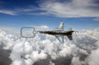 Jetfighter in the sky