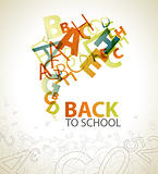 Abstract "Back to School" background