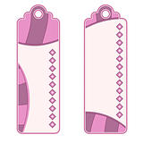 Beautiful pink tags or labels