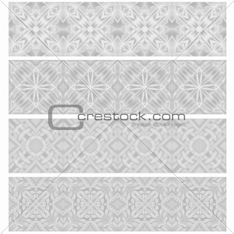 Gray trim or border collection