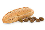 Olive Bread and Green Olives