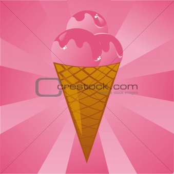 pink ice-cream background