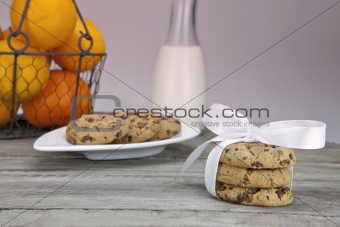 table covered with biscuits