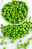 Young green peas