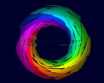 color rainbow ring