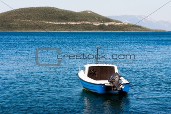 Boat in the bay of the Adriatic
