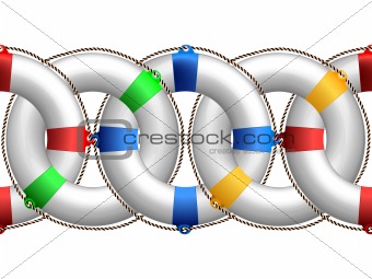 life buoy horizontal pattern