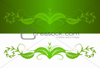 decorative foliage shape