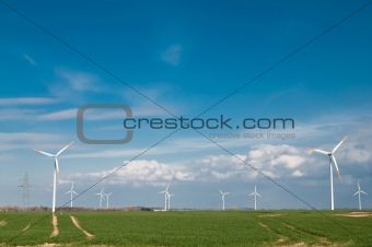 wind turbine farm