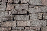wall from stone gray blocks