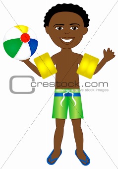 Afro Boy Swimsuit