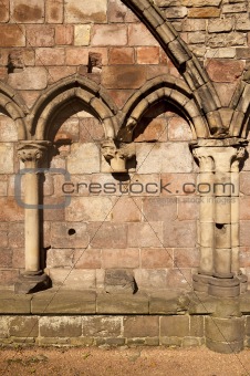 Holyrood Abbey With Gothic Arches