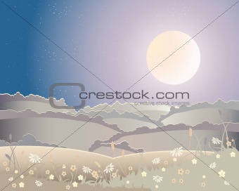 harvest moon landscape