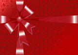 Gift wrapping in red colors