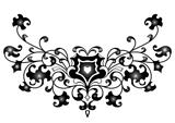 Abstract ornament in black color
