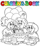 Coloring book with party theme 2
