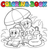 Coloring book with summer theme 2