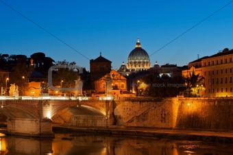Rome at dusk