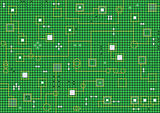 Electronic hi-tech abstract green vector background