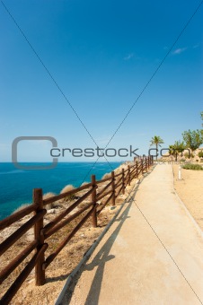 Coastal footpath