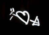 Lightbrushed Heart With Arrow