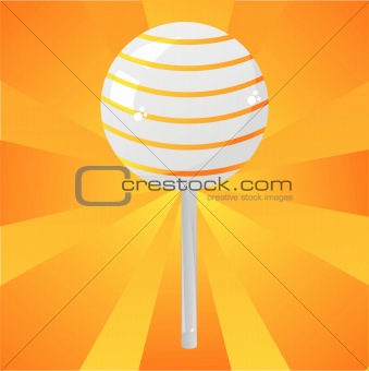 orange lollipop background