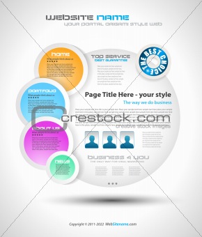 Bubble Style Website - Elegant Design