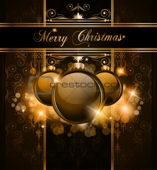 Elegant Merry Christmas  background 