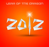 2012 Year of the Dragon backgroud. 