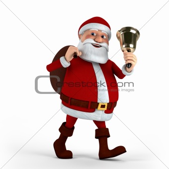 Santa Claus with bell