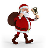 Santa Claus with bell