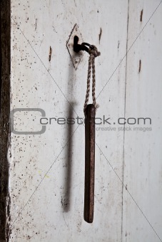 Old key in old door