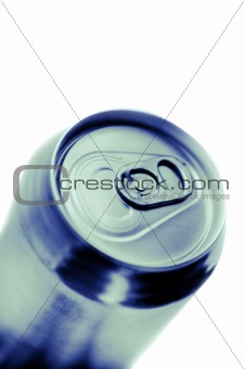 Blue toned soda can