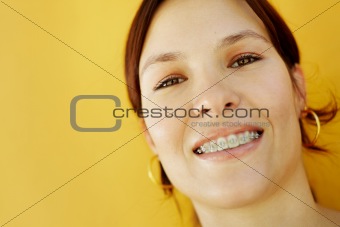young college student smiling at camera