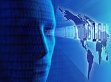 Global communication /internet / data transmission or cyber-busi