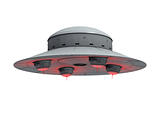 red glowing ufo