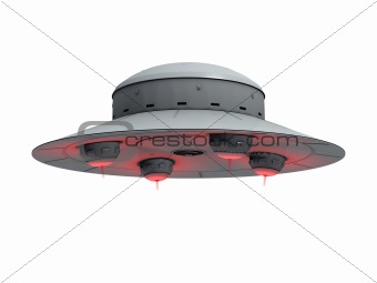 red glowing ufo