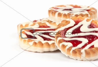 cookies with jam closeup