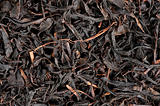 dry black tea leaves