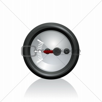 vector illustration of a gauge
