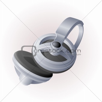 iconic illustration of a modern ear phone