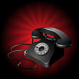 clean and simplistic vector illustration of a telephone set