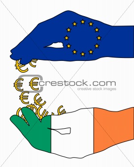 European financial aid for Ireland