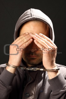 man with handcuffs