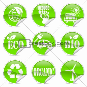 Eco label and sticker