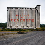 Industrial Concrete Building Sign