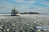 Ferry In Helsinki Winter