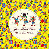 cute cartoon clown card
