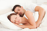 Portrait of a happy Sleeping couple